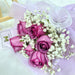 Rose bouquet, purple rose bouquet, flower bouquet, hand bouquet