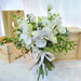 Wedding Bouquet, fresh phalaenopsis wedding bouquet, eustoma wedding bouquet, Matthiola wedding bouquet