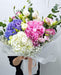 Pastel Prism - Eustoma - Hand Bouquet - Hydrangea - Well Live Florist