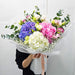 Pastel Prism - Eustoma - Hand Bouquet - Hydrangea - Well Live Florist