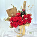 Ramona - christmas - Flower Box - Roses - Wine - Well Live Florist