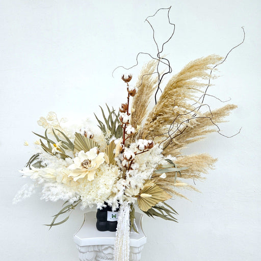 Rustic Charm - Flower In Vase - Cotton - Flower Box - flower in vase - Well Live Florist