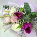 Hand bouquet, Tulip, rose, carnation