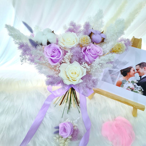 Preserved flower bouquet, bridal bouquet, wedding bouquet