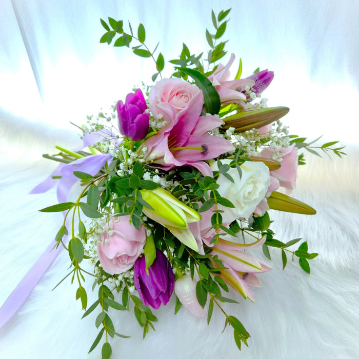 Bridal bouquet, wedding bouquet, lily bouquet, tulips bouquet, rose bouquet