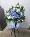 Treasured Memories - condolences flower - Condolence Flowers Stand - Gerbera - Hydrangea - Well Live Florist