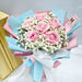 The Sweetest - Pink Rose Hand Bouquet - Flower Bouquet - Flower Delivery Singapore - Well Live Florist