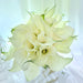 Graceful bridal hand bouquet of 30 beautiful white calla lily.