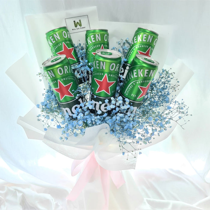 The perfect twist of alcohol and flowers in a bouquet.