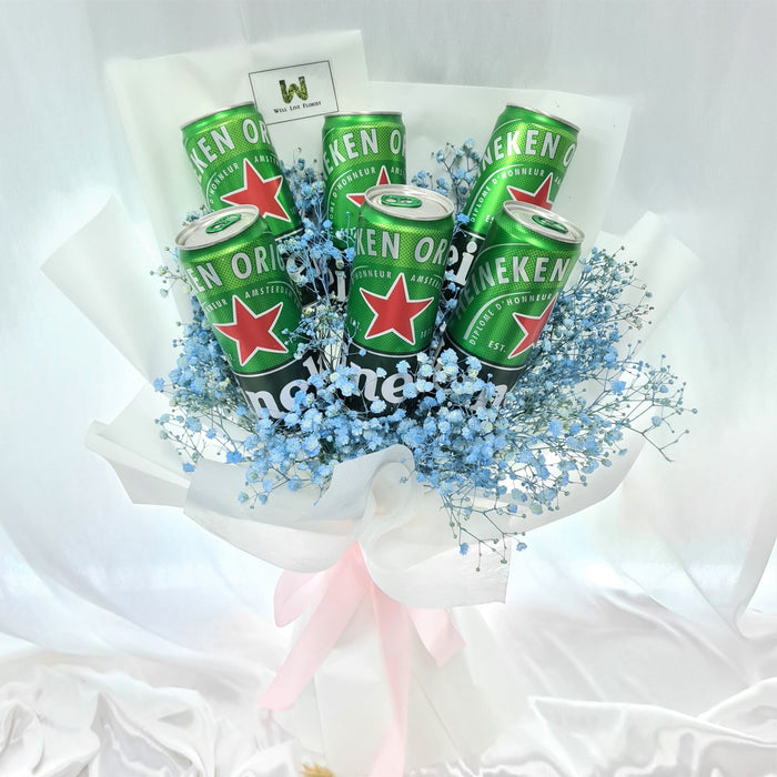The perfect twist of alcohol and flowers in a bouquet.