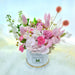 flower box, hydrangea, tulip, rose